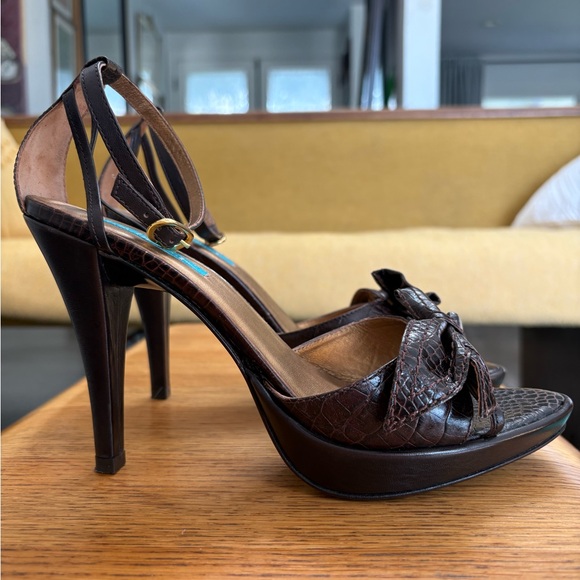 Shoes - Michelle K peep-toe platform sandals